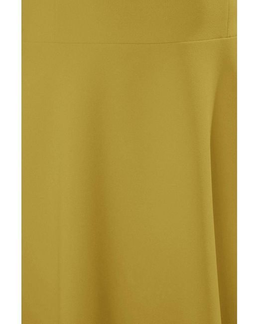 Trendyol Yellow Ölgrünes A-Linien-Trägerkleid Mit Schnürung, Detailliertes Weben, Midi-Chic-Abendkleid, Heimkehrkleid Für Damen