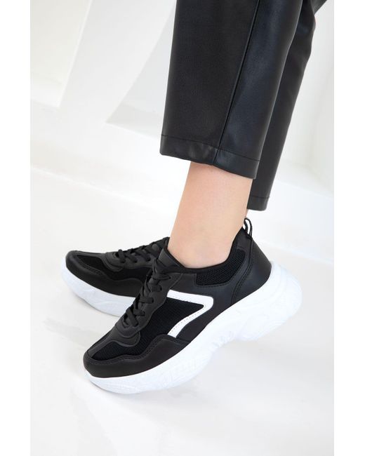 Soho Black Weißer Sneaker Für Damen