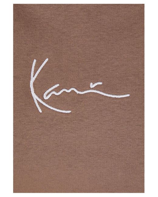 Karlkani Brown Kw-hd031-024-05 kk small signature essential os hoodie