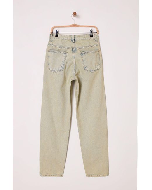 Trendyol Blaugrüne, Getönte Jeans Mit Baggy-Passform – Lockere Jeanshose Für Herren in Natural für Herren