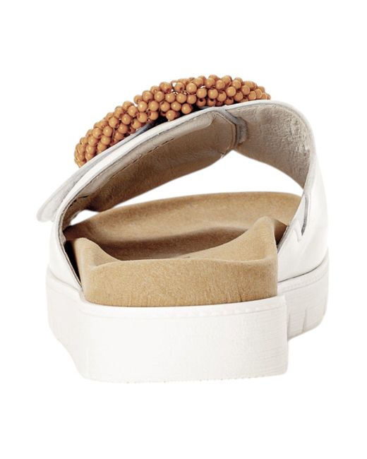 Gabor White Sandalen 63.745 21 Weiss Leder Für Damen