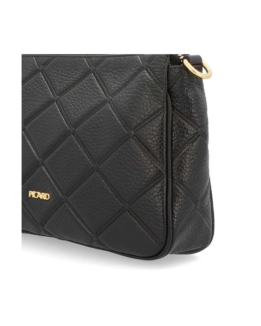 Picard Black Broadway Umhängetasche Leder 23 Cm Für Damen