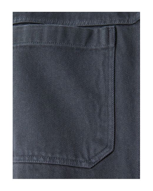 Koton Langärmliges Baumwollhemd Mit Taschendetail Und Knöpfen Für Herren in Blue für Herren