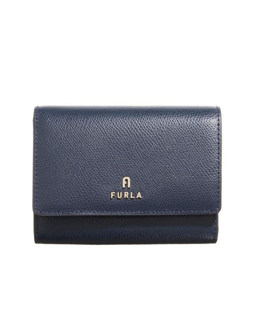Furla Blue Camelia m compact wallet flap mediterraneo+ballerina i int.