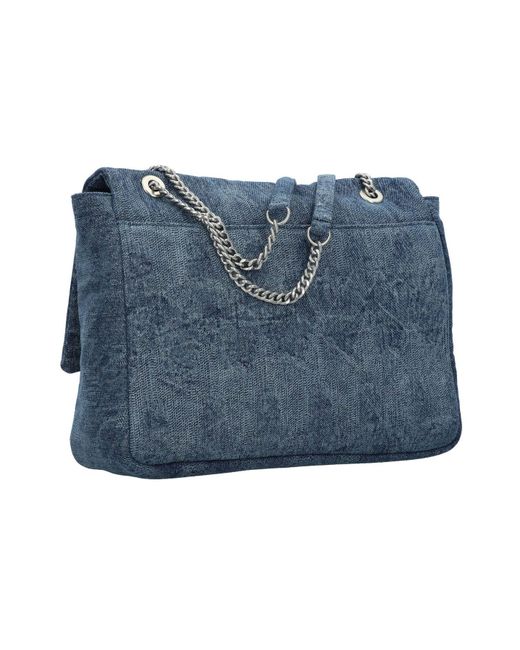 Replay Blue Shopper Tasche 36 Cm Für Damen