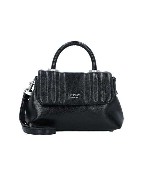 Replay Black Handtasche 23.5 Cm Für Damen
