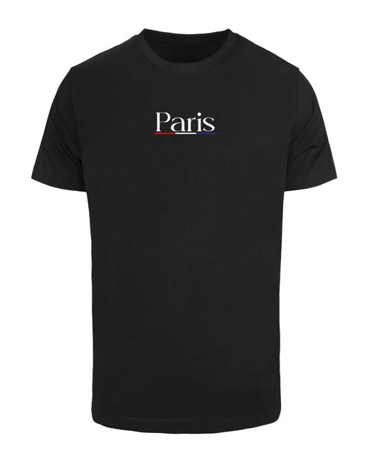 Mister Tee Paris flag tee in Black für Herren