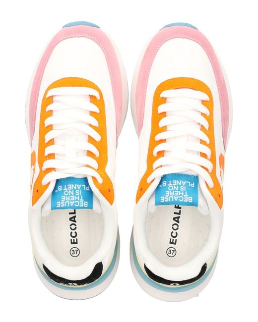 Ecoalf Orange Sneaker flacher absatz