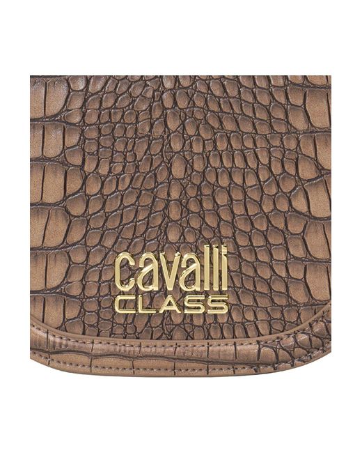 Class Roberto Cavalli Brown Livenza umhängetasche 22 cm
