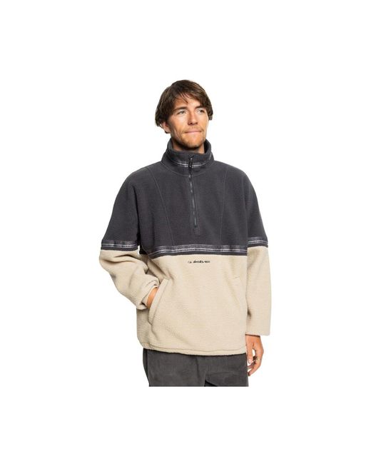 Quiksilver Take Us Back Half Zip Pullover 100 Recycelter Stoff Für Herren in Blue für Herren