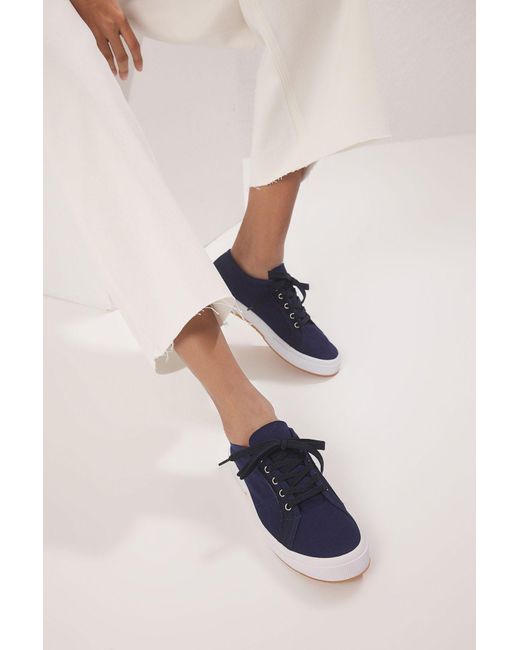 Trendyol Blue Dunkelblaue -Schnürsneaker