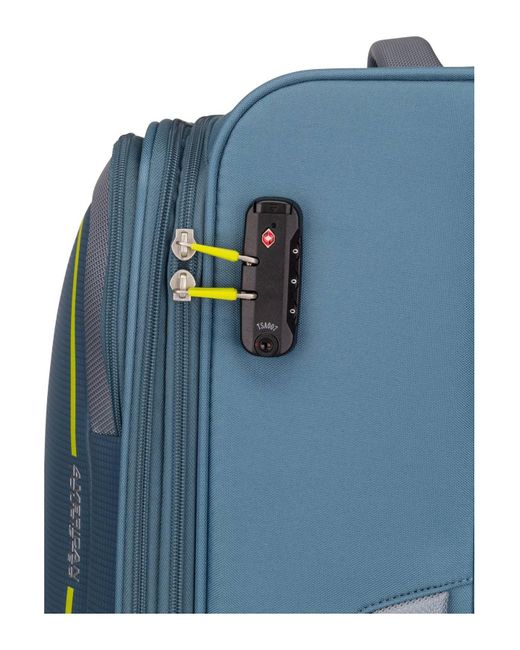 American Tourister Blue Koffer & trolley pulsonic spinner 80 exp - one size