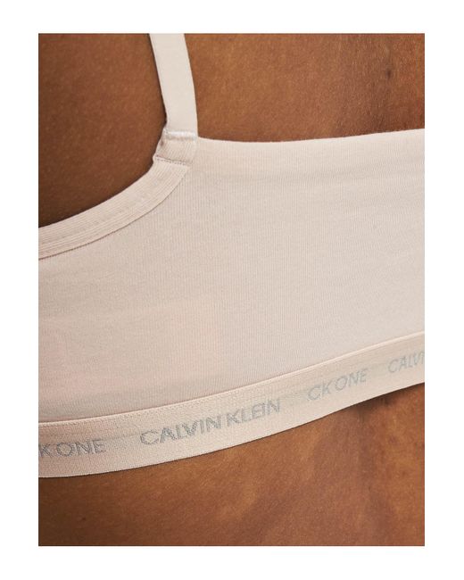 Calvin Klein Brown Unterwäsche ungefüttert 2er-pack bralette - s