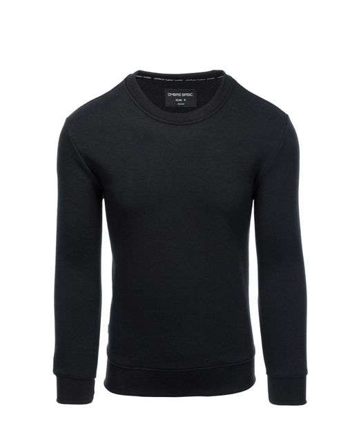 Ombre Einfaches Pullover-Kaftan-Oberteil in Black für Herren