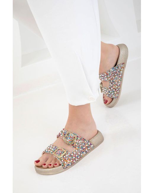 Soho Multicolor Multi Hausschuhe Für Damen
