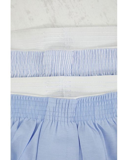 Trendyol Blaue Boxershorts Aus Gewebter Baumwolle Im 2Er-Pack Für Herren in Blue für Herren
