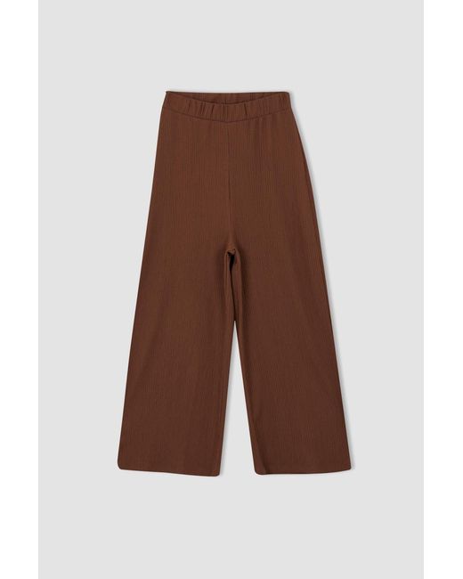 Defacto White Basic-Capri-Hose Für Damen