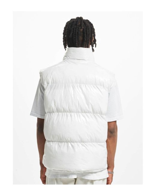 DEF Shiny Puffer Vest Für Herren in White für Herren