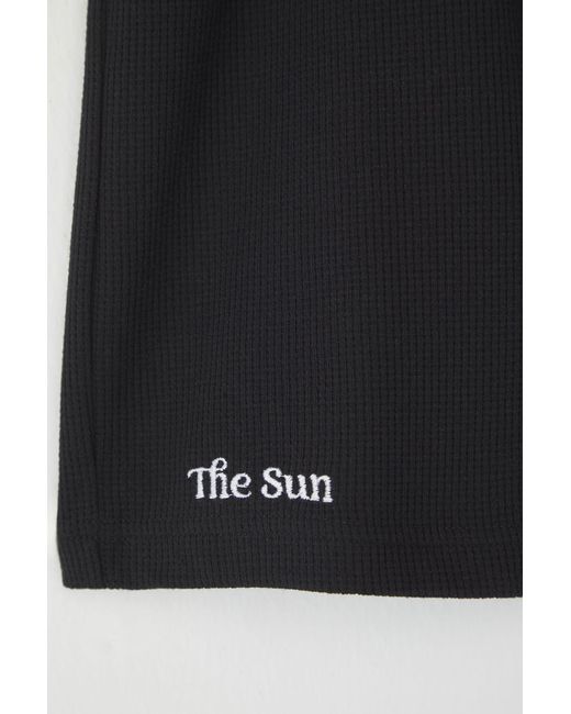 Trendyol Übergroße Schwarze Strukturierte Shorts Mit Stickerei – Bermuda Für Herren in Black für Herren