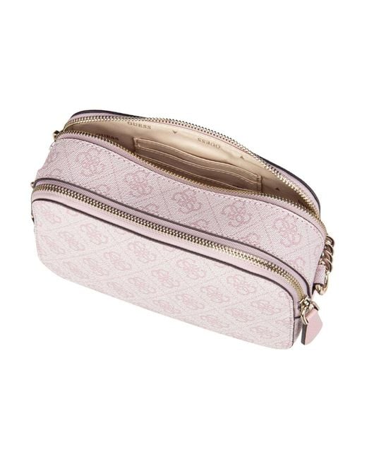 Guess Pink Umhängetasche Noelle Crossbody Camera Logo Für Damen
