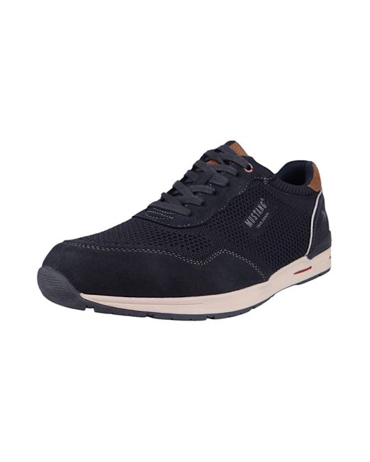 Mustang Low Sneaker Low Top 4154317 800 Dunkelblau Kunstleder Für Herren in Blue für Herren