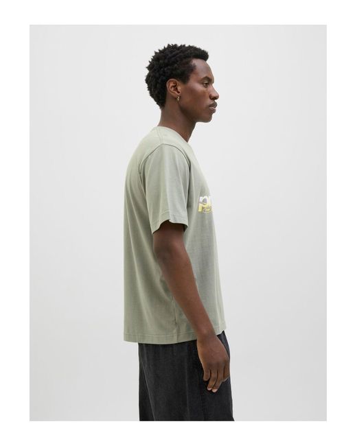 Jack & Jones T-Shirt Gedruckt Rundhalsausschnitt T-Shirt Für Herren in Green für Herren