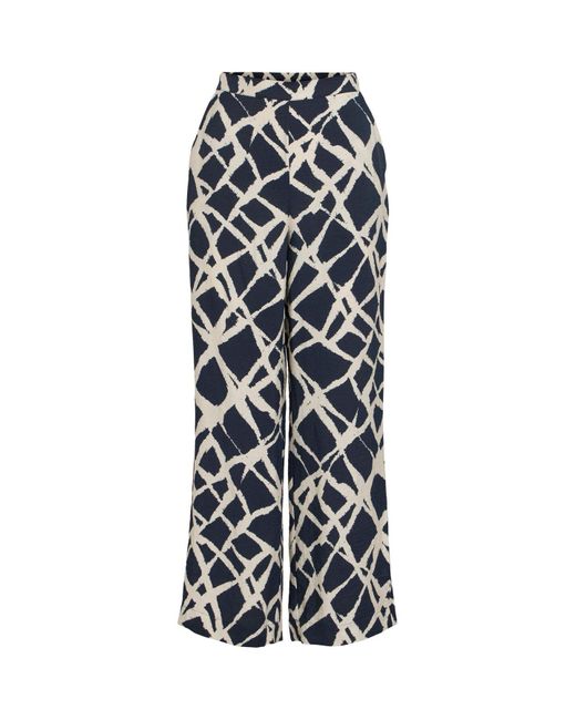 Vila Blue Hose Mit Weitem Bein High Waist Für Damen