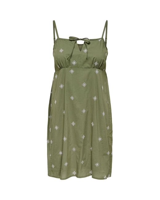 ONLY Green Kleid Onllou Kurzes Kleid Für Damen