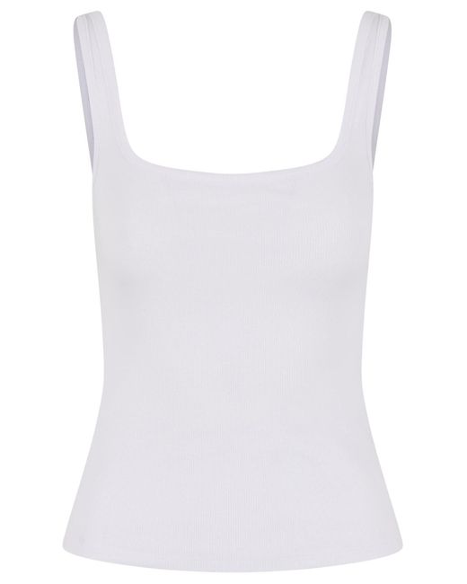 Urban Classics White Ladies Wide Neck Rib Top 2-Pack Für Damen