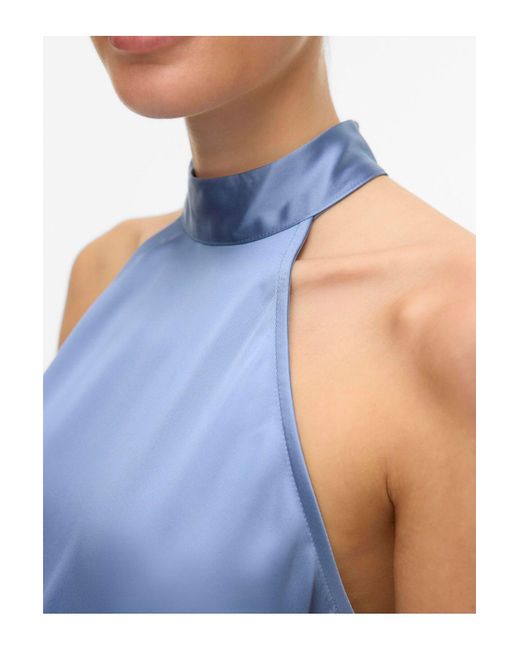 Vero Moda Blue Kleid Vmsally Langes Kleid Für Damen