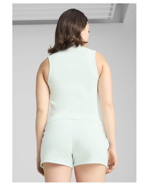 PUMA White Ess No. 1 Logo Slim Tanktop Für Damen