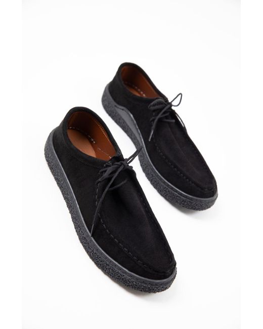 Soho Black Freizeitschuhe Aus Schwarzem Wildleder Für Damen