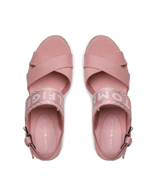 Tommy Hilfiger Pink Espadrilles Erwachsene Für Damen