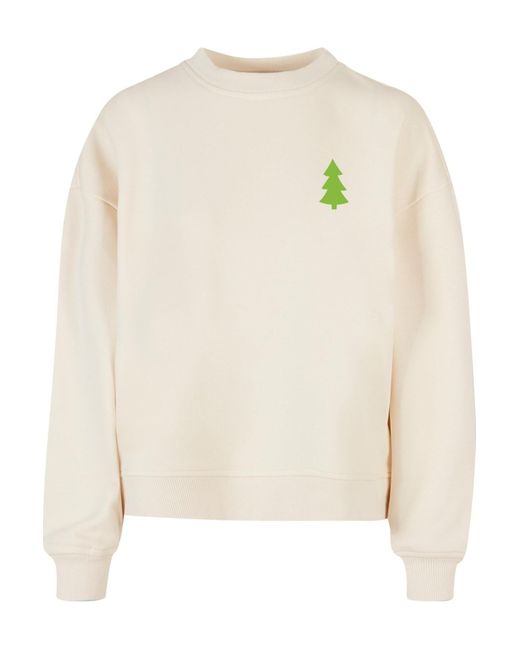 Merchcode White Bayan Noel Vibes Rundhalsausschnitt Für Damen