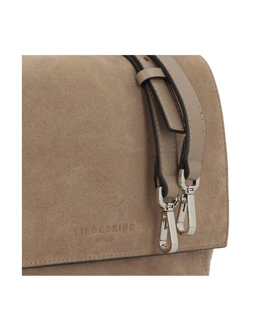 Liebeskind Berlin Brown Lily Schultertasche M Leder 23 Cm Für Damen