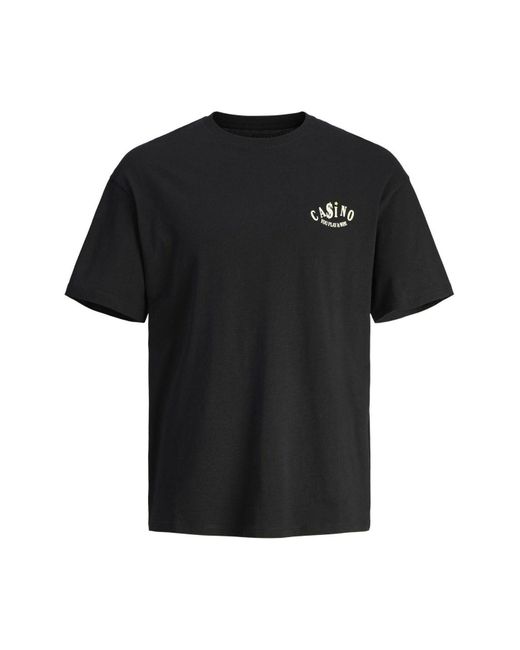 Jack & Jones T-shirt mit bedrucktem rundhals-t-shirt in Black für Herren