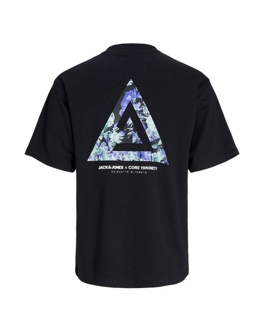 Jack & Jones T-shirt triangle summer kurzarmshirt in Black für Herren