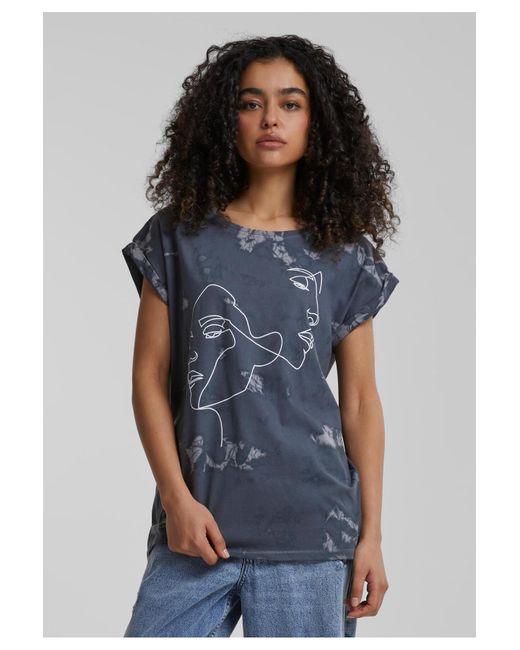 Mister Tee Blue Ladies one line fit t-shirt