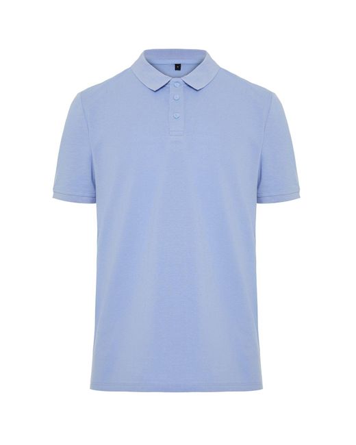 Trendyol Farbenes t-shirt mit strukturiertem polokragen und normaler schnittform in Blue für Herren
