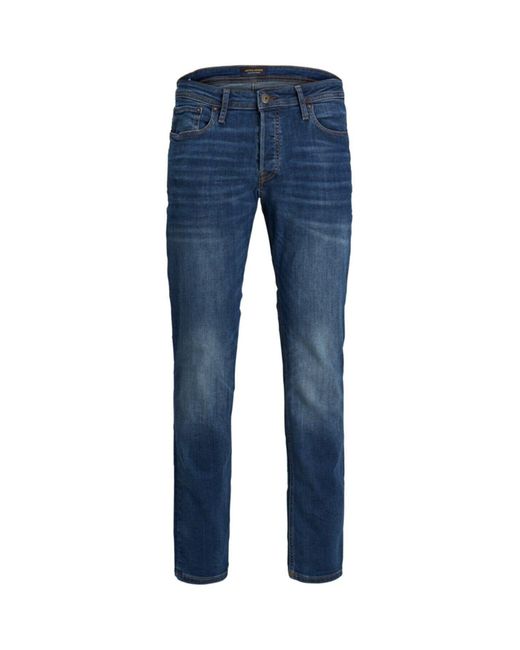 Jack & Jones Marineblaue jeans in Blue für Herren