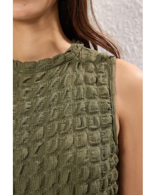 Trendyol Green A-Linien-Maxikleid Mit A-Linie Und Glockenform – Mit Einfarbiger Textur Für Damen