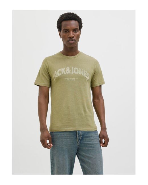 Jack & Jones T-Shirt Logo Rundhalsausschnitt T-Shirt Für Herren in Green für Herren