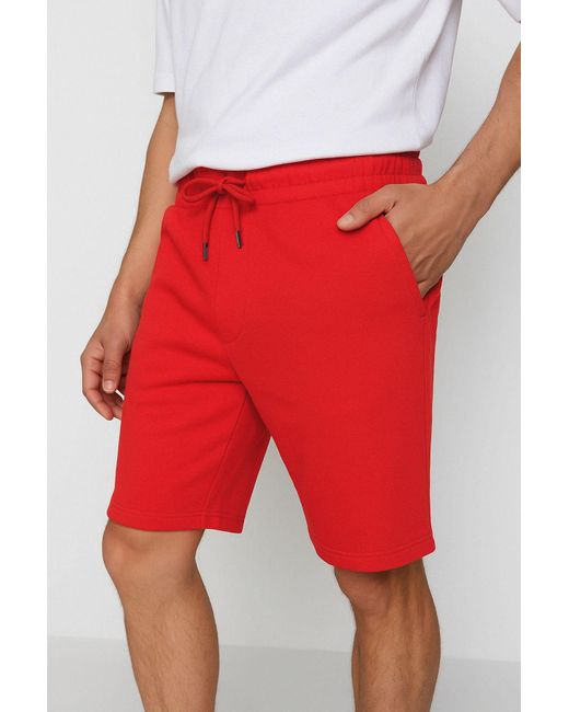 Trendyol Rote Basic Regular Medium/Normal Geschnittene Gerade Shorts Für Herren in Red für Herren