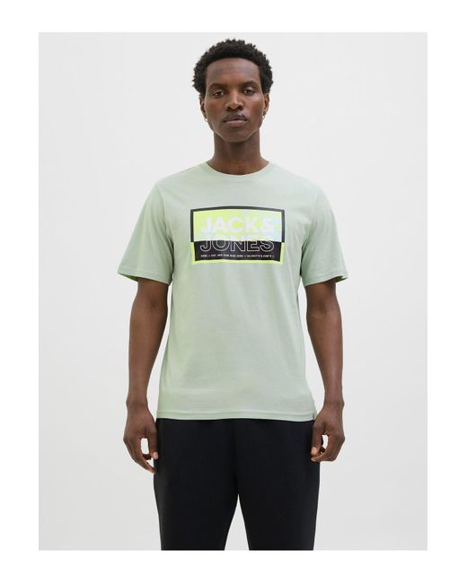 Jack & Jones T-Shirt Logo Rundhalsausschnitt T-Shirt Für Herren in Green für Herren