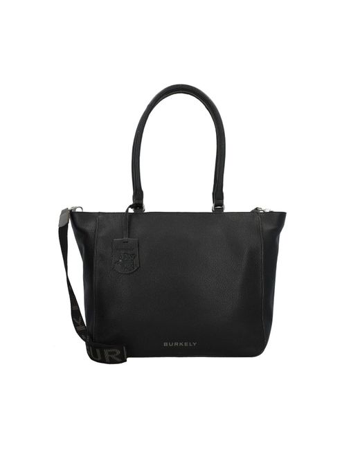 Burkely Black Always Alyx Shopper Tasche Leder 49 Cm Laptopfach Für Damen