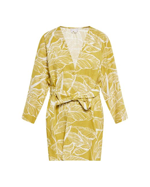 Usha Yellow Kimono & kaftan regular fit