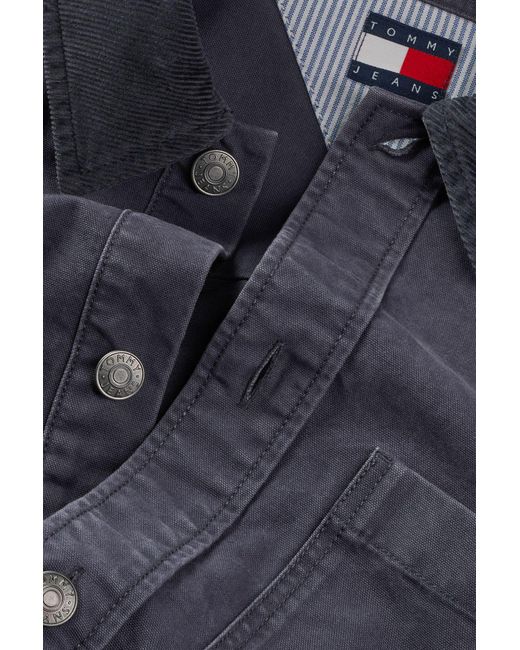 Tommy Hilfiger Tjm Cord-Canvas-Überhemd – Verlängerte Größe Für Herren in Blue für Herren