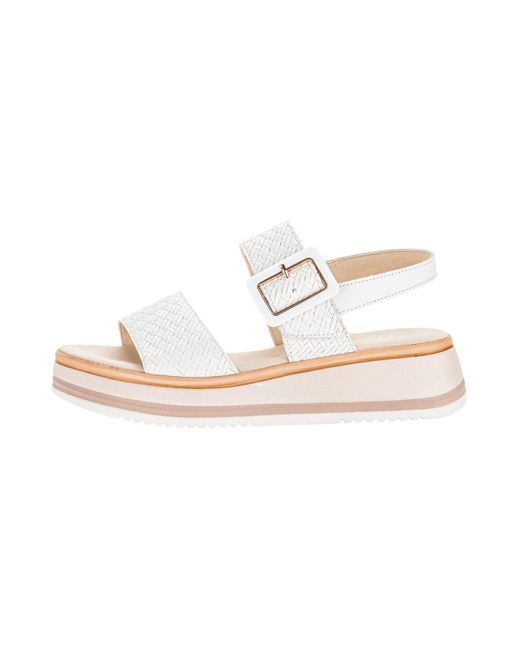 Gabor White Sandalen G-Weite 62.744 60 Leder Für Damen