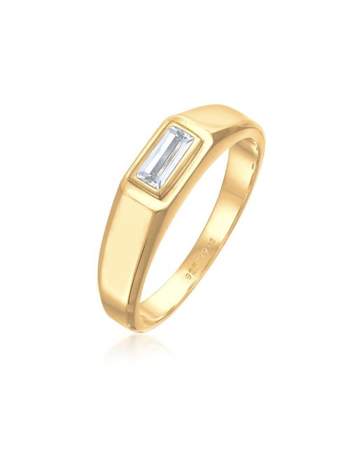 Kuzzoi Ring – Eleganter Topas Aus 925Er Sterlingsilber Für Herren in Metallic für Herren