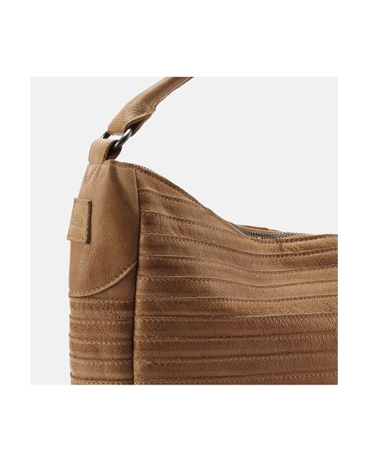 Fredsbruder Brown Gürteltier S Schultertasche Leder 31 Cm Für Damen